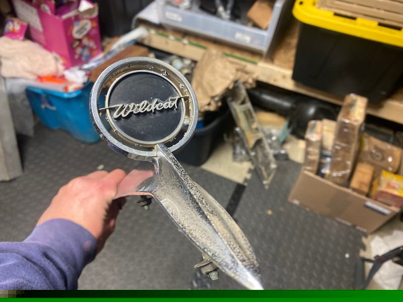 1966 Buick Hood Spear Molding/Ornament Wildcat Electra 225 Lesabre 1374925