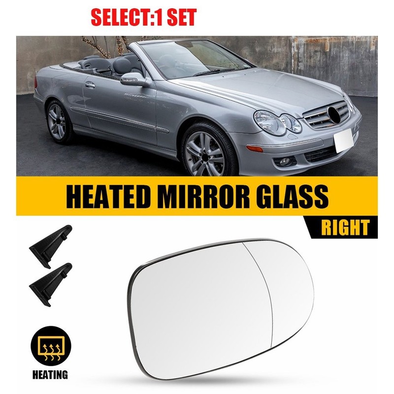 Passenger Mirror Glass Heated Fit Mercedes Benz CLK320 CLK350 CLK500 CLK63 1-10x