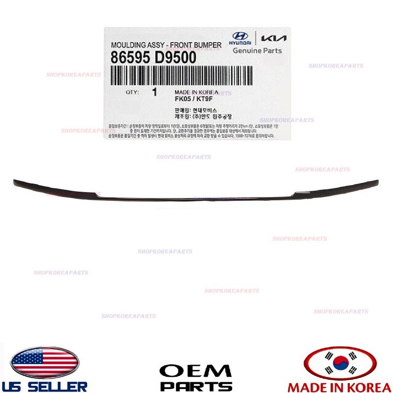 Genuine Front Bumper Center Molding Trim OEM Kia Sportage 2020-2022 86595D9500
