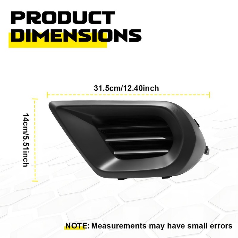 Fit Subaru Forester 2014-2016 Front Bumper Fog Light Bezel Cover Cap Accessories gallery