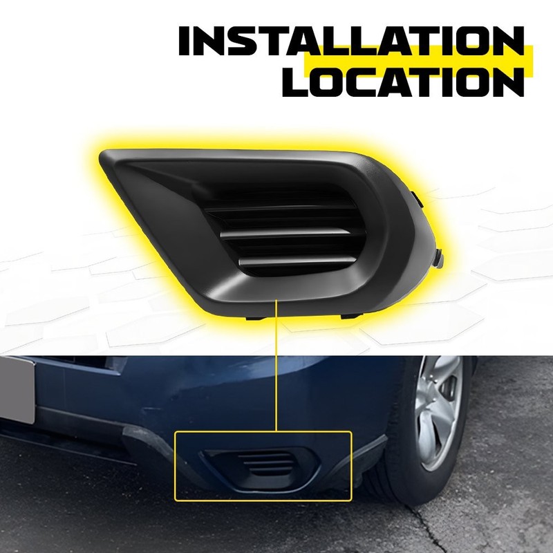Fit Subaru Forester 2014-2016 Front Bumper Fog Light Bezel Cover Cap Accessories gallery