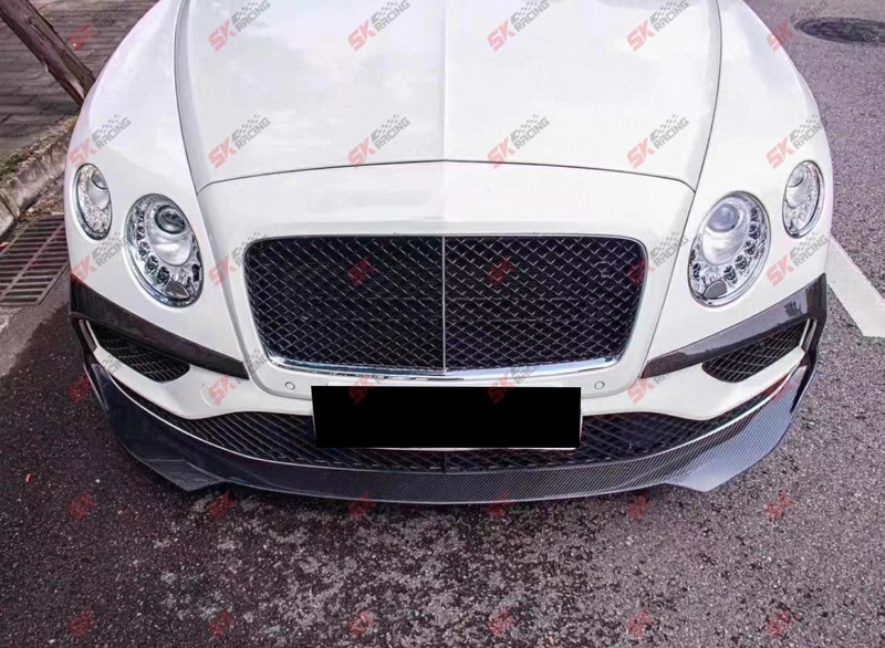 Carbon Fiber/Forged Front Bumper Lip For 2016-2018 Bentley Continental GT V8 W12 gallery