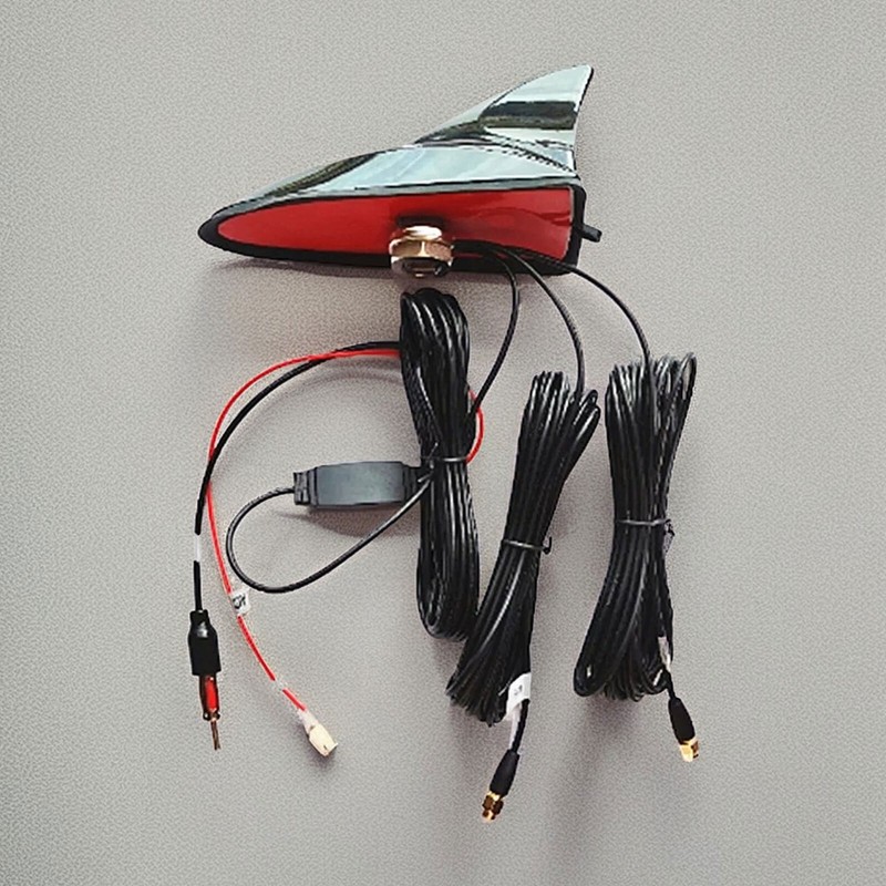 Shark Fin Car Antenna Radio FM/AM Signal Aerial Amplifier For WIFI GPS SystemJ9k gallery