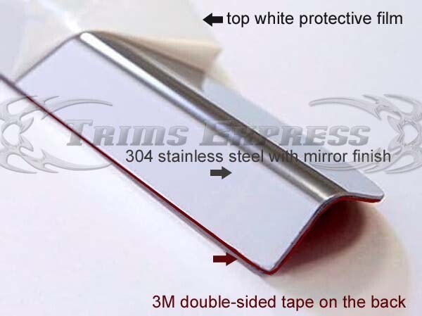 2007-2009 Chevy Tahoe 4Pc Chrome Body Side Molding Trim Overlay Top 1" 4Pc gallery