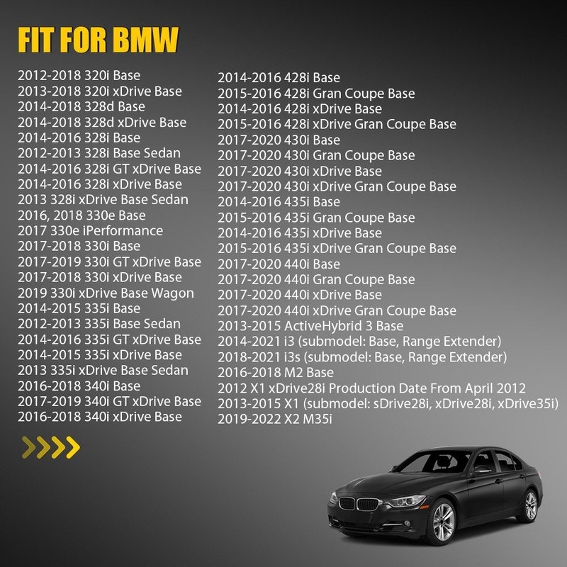 1/2SET BM1324114 Left Heated Mirror Glass For BMW 320i 328d 328i 428i 440i gallery