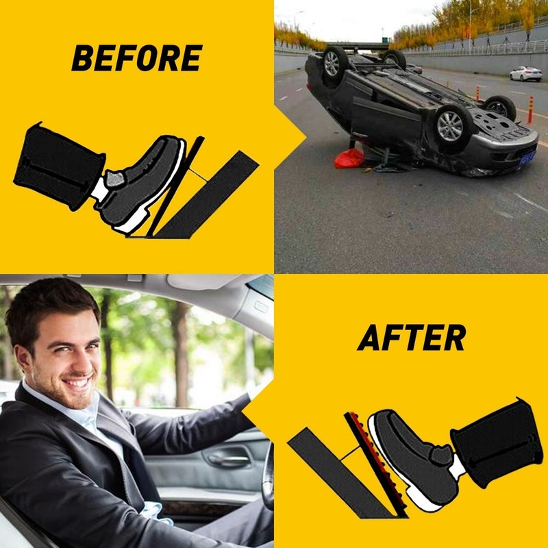 2X Red Non-Slip Automatic Gas Brake Foot Pedal Pad Cover Car Accessories Parts A gallery