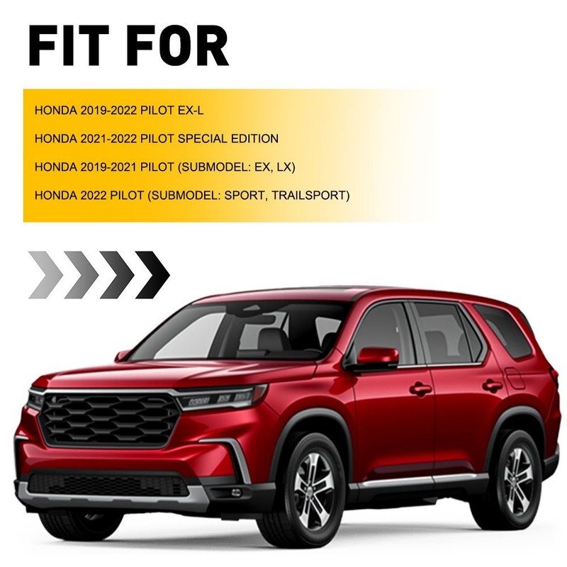 Front Left Right Side Bumper Trims For 2019-2022 Honda Pilot Black Textured 2-6X gallery
