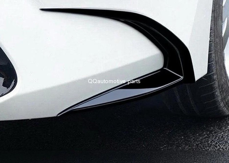 ABS Gloss Black Front Fog Light Eyelid Molding Trim For Toyota Corolla LE 20-24 gallery