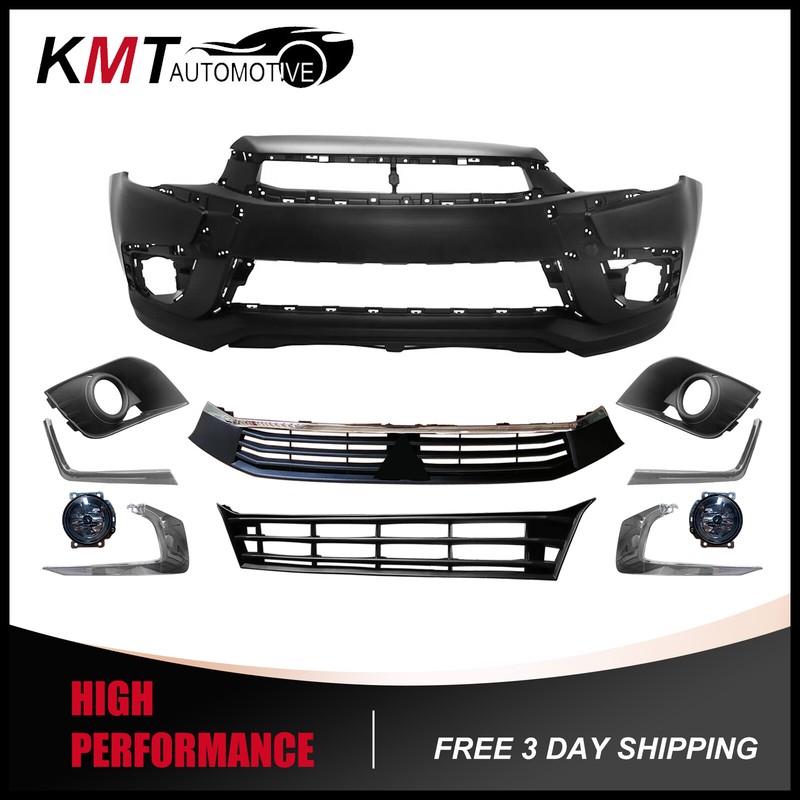 For 2016-2019 Mitsubishi Outlander Sport Only Front Bumper Set With Fog Lamp