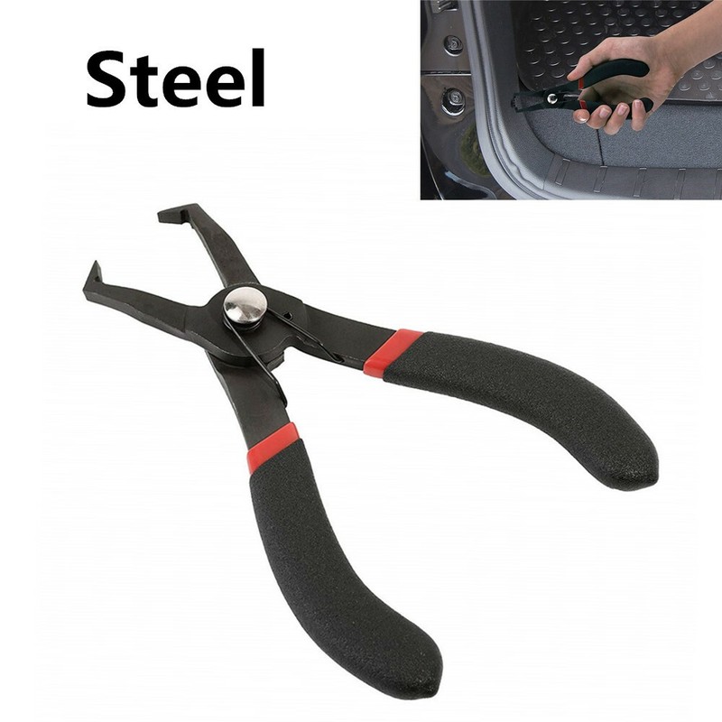 Steel 30°Push Pin Plier Remove Plastic Poly Rivet Center Pin Panel Clip Fastener