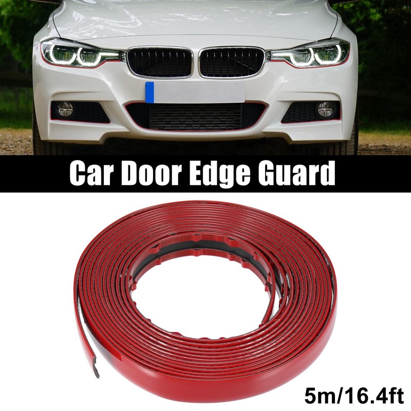 Car Door Edge Guards Body Trim Strip for Rearview Mirror Bumper Window 20mm Red