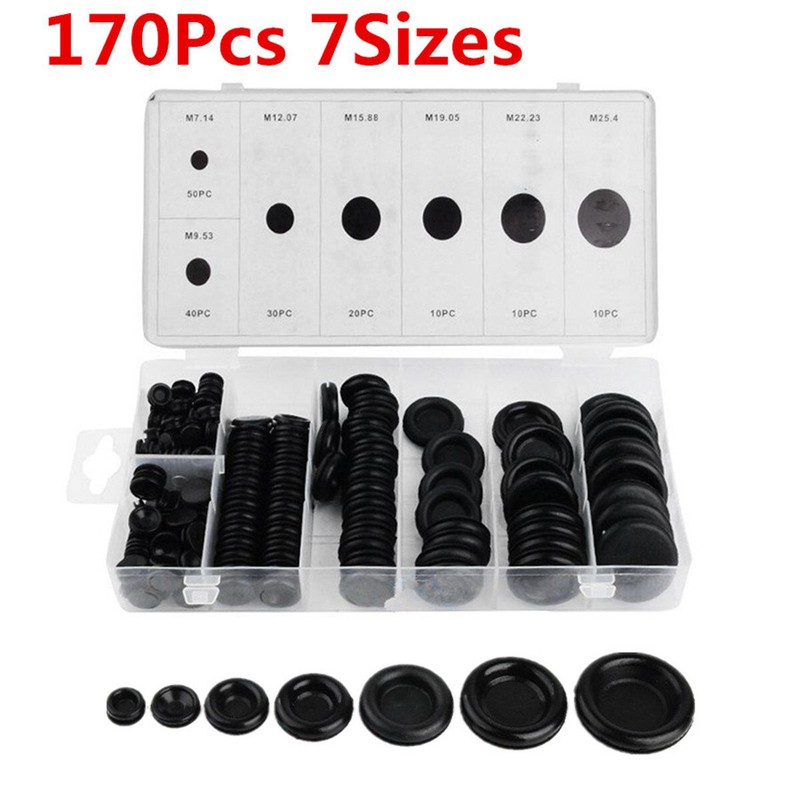 Rubber Grommet Assortment Auto Body Firewall Hole Plug Kit For Car Accessories
