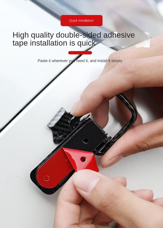 Car Bumper Fixed Lock Security Buckle Hooks Clip Fasteners Decor Carbon Fiber gallery