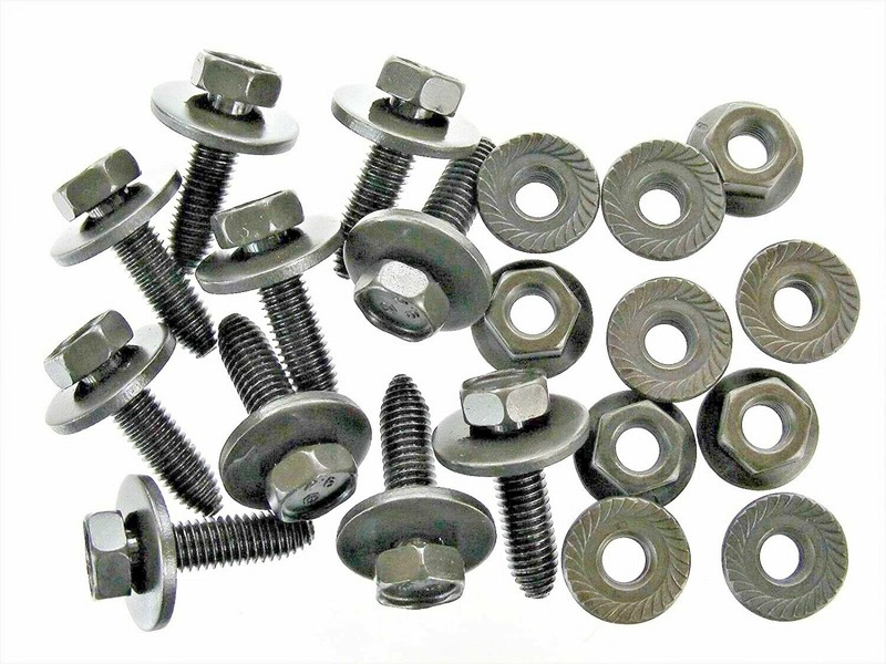 Body Bolts & Flange Nuts M8-1.25mm x 30mm- 13mm Hex (10 Ea) #H1858 (1899/1917)CC