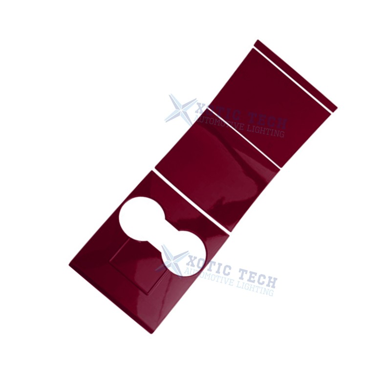 For Tesla Model Y/3 2017-2020 Wine Red Center Console Cupholder Cover Trim Set gallery