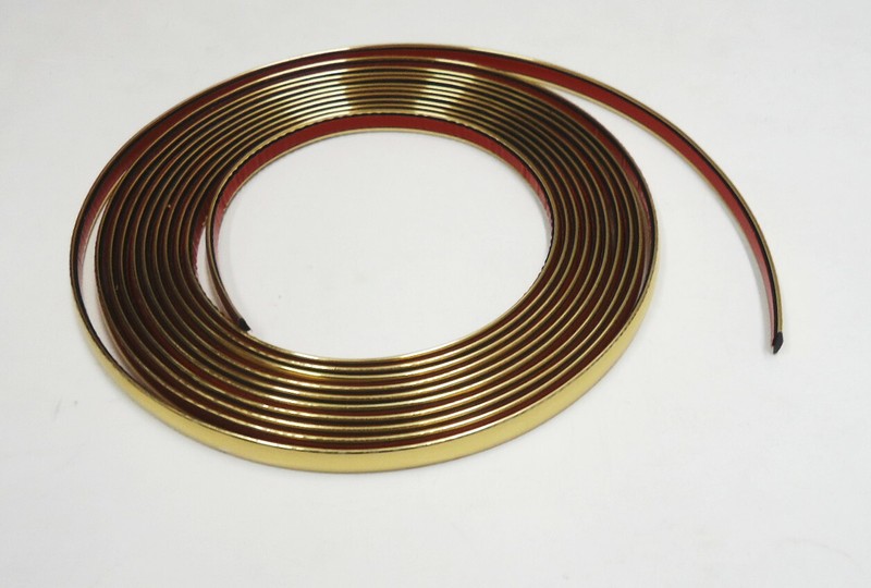 1/2″ 12MM X 20FT GOLD TRIM EXTERIOR/INTERIOR CAR/ TRUCK DOOR/BODY SIDE MOLDING