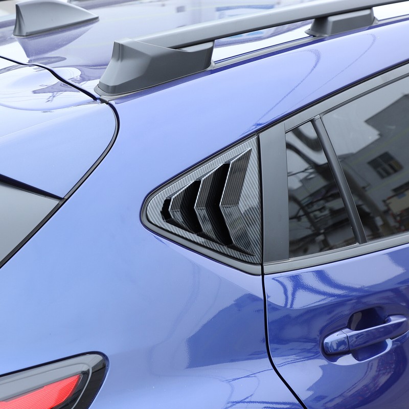 Carbon fiber ABS Rear triangular blinds panel trim For Subaru Crosstrek 2023-24 gallery