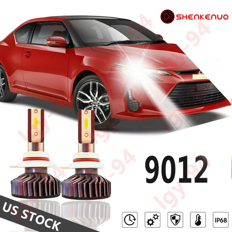LED Headlight Kit 9012 White 6000K Hi/Low Beam Bulbs For Scion tC 2014-2016 QQ69