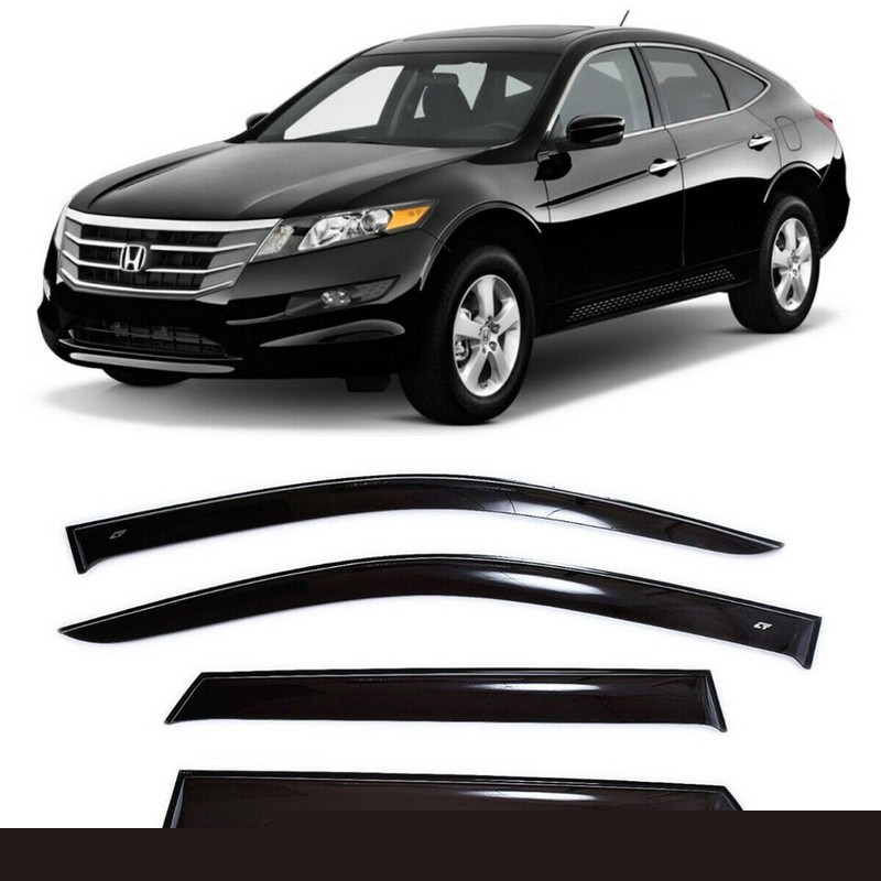 Tape-on Window Visors Rain Guards Fit Honda Crosstour 2012-2015 Wind Deflectors