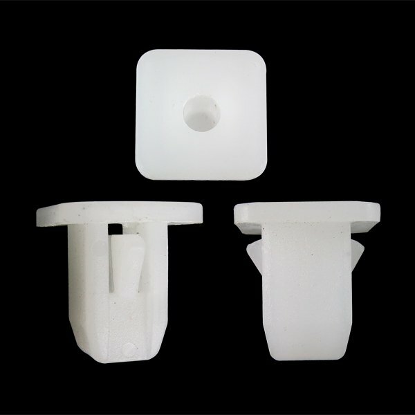 50/PK Nylon Nut #10 Screw Size Grommet Bumper Fender Clip Fit 8.5mm Square Hole
