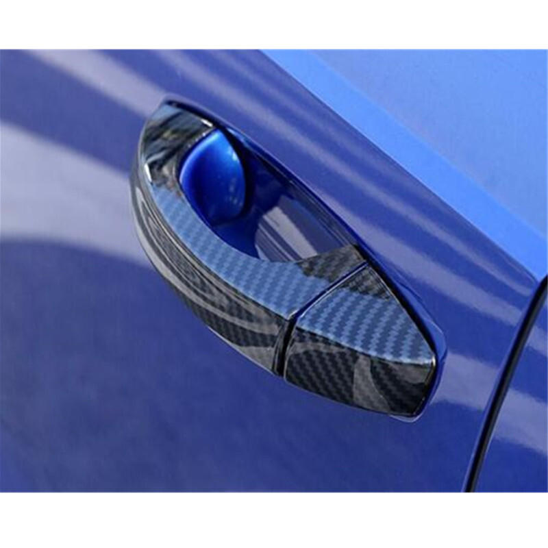 Carbon Fiber Side Exterior Door Handle Cover Trim For Audi Q3 2019-2023 8CPS gallery