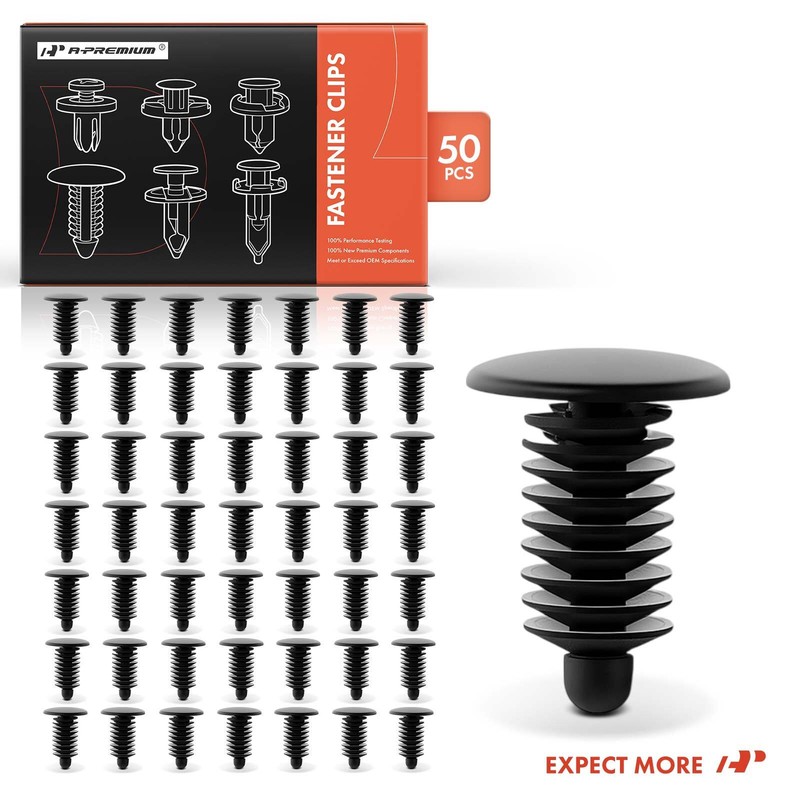 A-Premium 50x 6mm Nylon Door Weatherstrip Retainer Clips Single Head for Chevy gallery