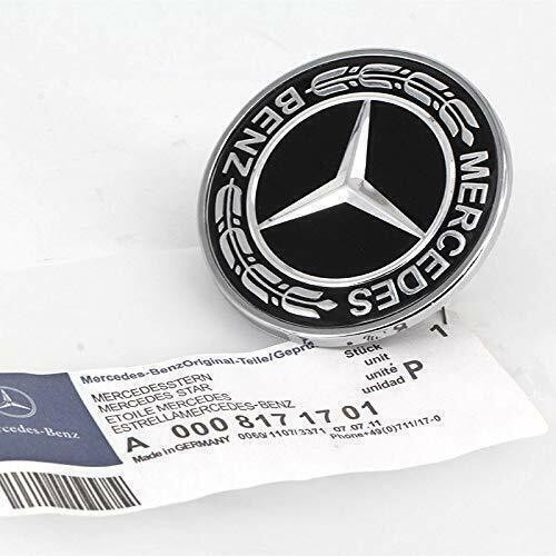 Hood Emblem Logo Black For Mercedes W204 W205 W211 W210 W221 W222 GENUINE gallery