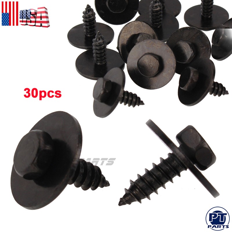 30X For BMW 07147129160 Hex Head Screw Bumper Fender Liner Splash Shield Trim