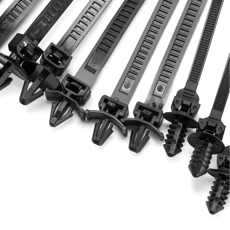 50X5 Size Universal Car Push Mount Cable Zip Tie Nylon Self Locking Cable Strap gallery
