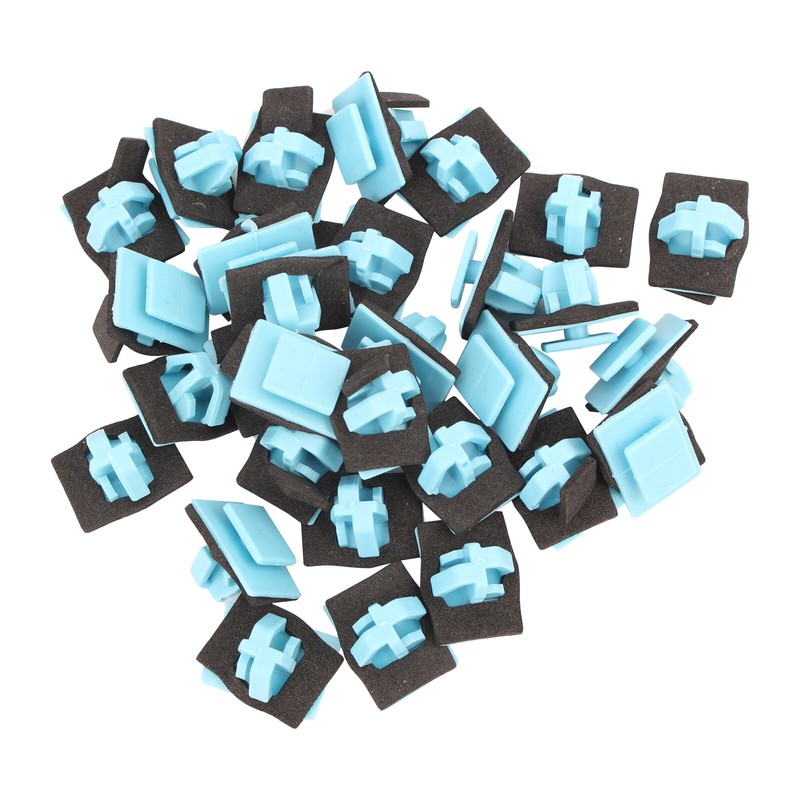 30pcs For Kia Hyundai 87756-1F000 Rocker Panel Retainer Moulding Clips Blue