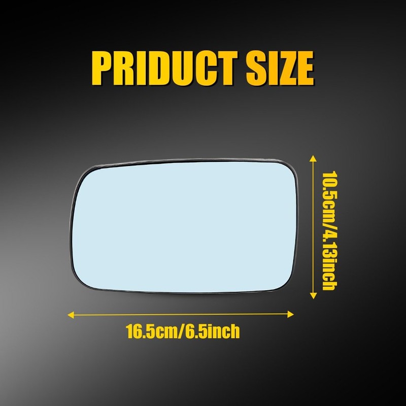 For BMW 323i 328i 325Ci 330Ci 760Li Heated Blue Mirror Glass Left Right 2-10X gallery