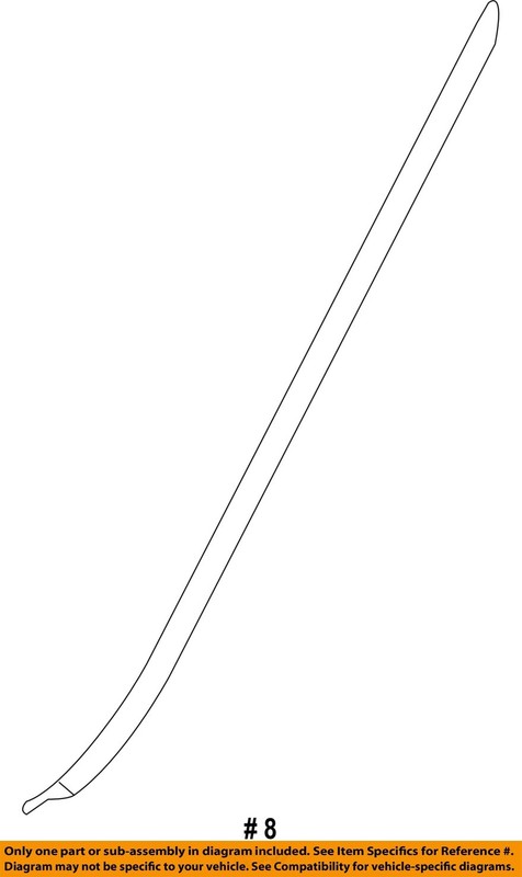 BMW OEM 12-16 328i Windshield-Side Molding Right 51317258188 gallery