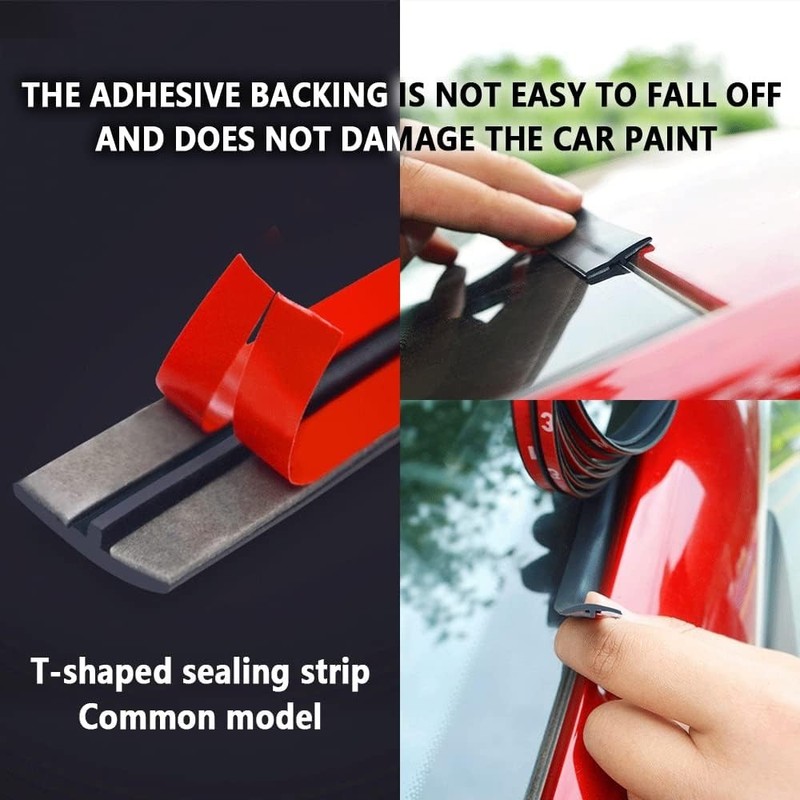 Durable Waterproof Rubber Weather Stripping – 16.4Ft Car Trim for All Vehicles gallery