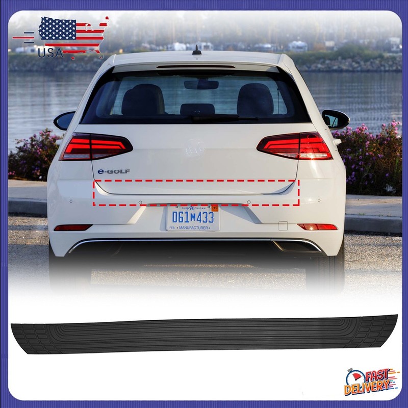 Rear Bumper Guard Protector PVC Silicone Anti-Scratch Non-Slip Trimmable for VW