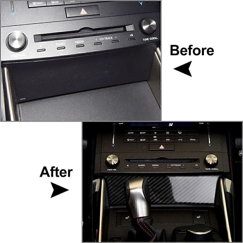 Carbon Fiber Center Console Trim Cover for Lexus IS250 IS350 200t 2013-2020 gallery