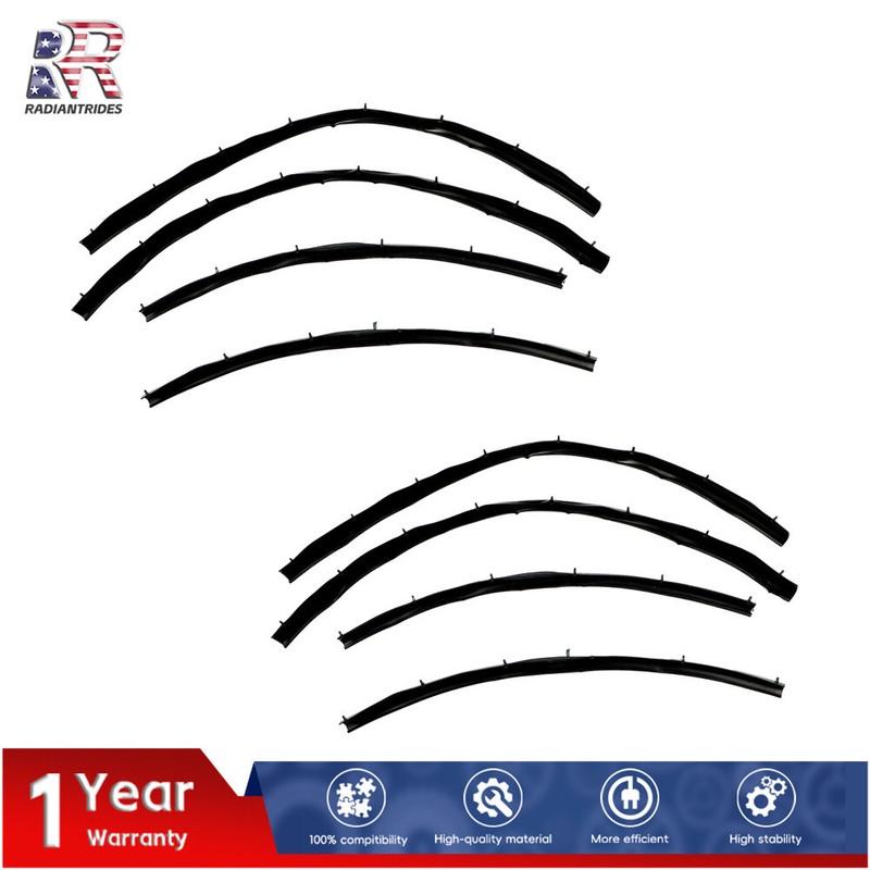 2×Cab Front&Rear Lower Door Weather Strip Seal For 1999-2015 2016 Ford F250 F350