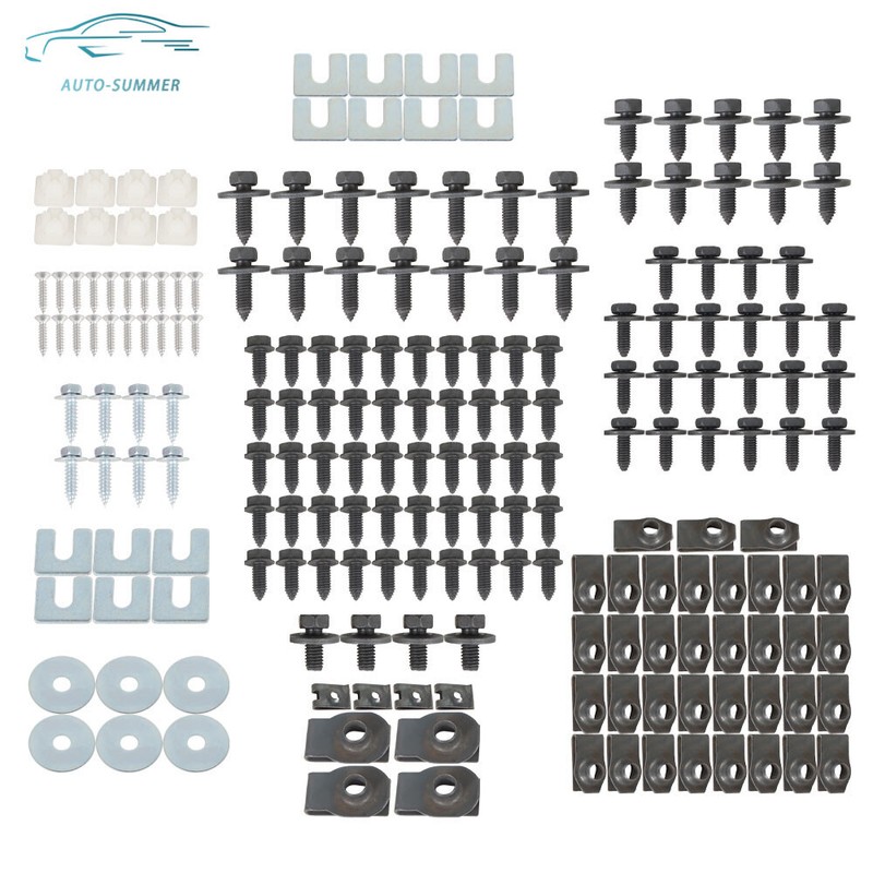 For Chevrolet GMC Chevy Pickup Truck Front End Sheet Metal Hardware Kit 210pcs