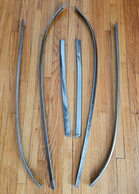 OEM 1967 – 1972 Ford Truck F100 F250 To F600 Chrome Windshield Trim 8 Piece Set