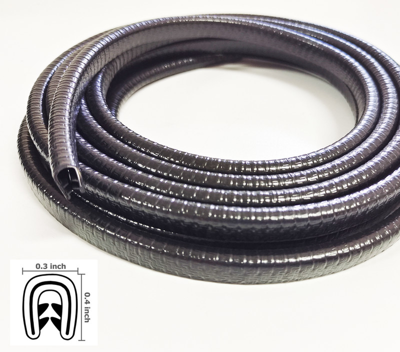 4m U Shape Car Door Trim Edge Moulding Rubber Weatherstrip Seal Strip Protector gallery
