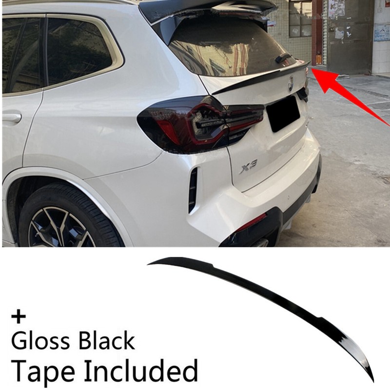 Fit For 2018-2023 BMW X3 G01 Rear Window Middle Spoiler Lip Wing Gloss Black
