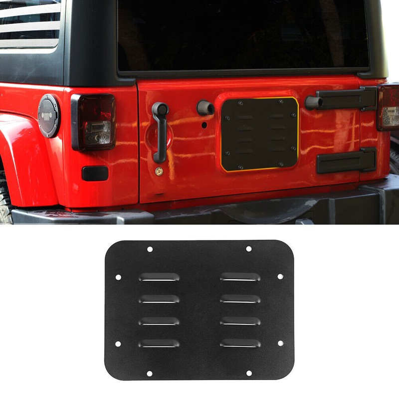 Tailgate Spare Tire Delete Exhaust Air Vent Cover Trim For Jeep Wrangler JK 07+