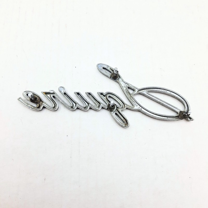 1968-69 Ford Squire Script Emblem Badge #1 Chrome Fomoco Original OEM gallery