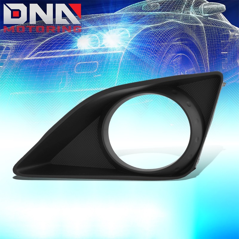 For 2009-2010 Toyota Corolla OE Style Smooth Black Fog Light Bezel Driver Left
