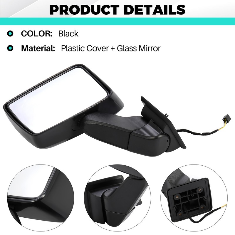 Exterior Front LH Driver Side Power Mirror Fit Hummer H3 2006-2007 For 15884834 gallery