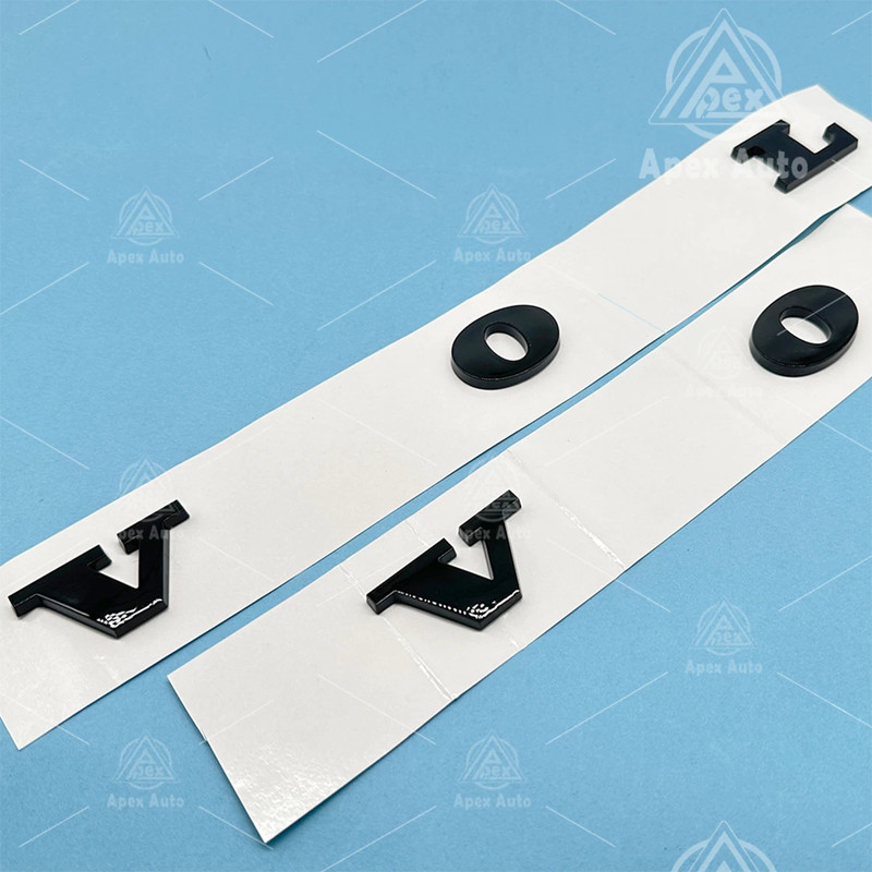 Raised Rear Trunk Lid Badge For Volvo Letter Nameplate Emblem Sport Gloss Black gallery