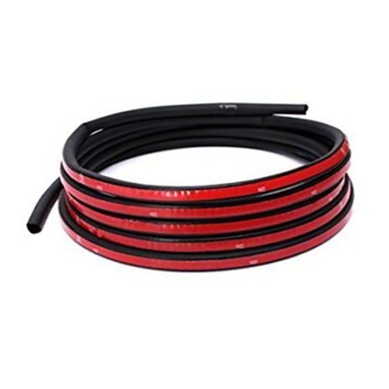 4M Adhesive Car D Type Rubber Edge Seal Hollow Door Weather Strip Sealings 157" gallery