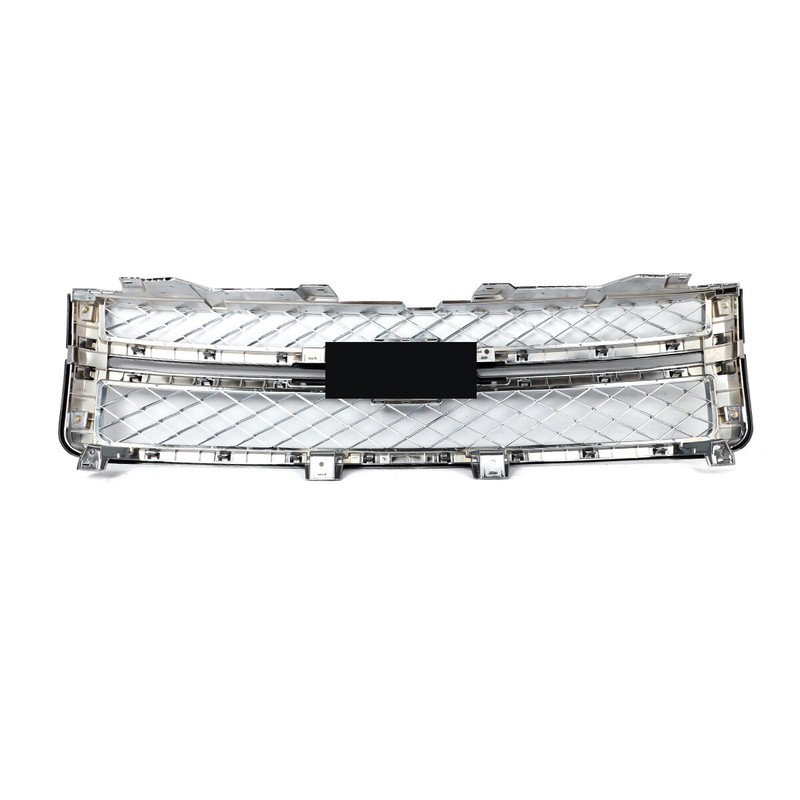 Summit White & Chrome Front Bumper Grille For 2011-2014 Silverado 2500 3500 HD gallery