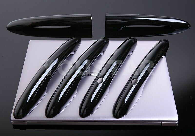 GLOSS BLACK Comfort Door Handle Covers 6x for MINI Cooper S F54 CLUBMAN 2015-on gallery