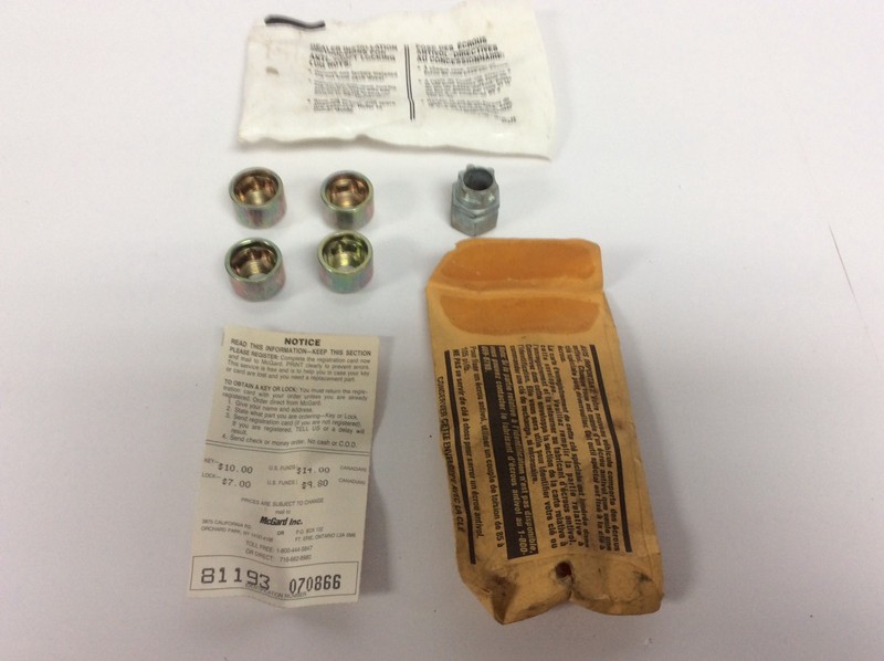 NOS LINCOLN FORD MERCURY ALLOY WHEEL LOCK SET 1/2 INCH 20 LUGS RWD F1DC-1A110-AA