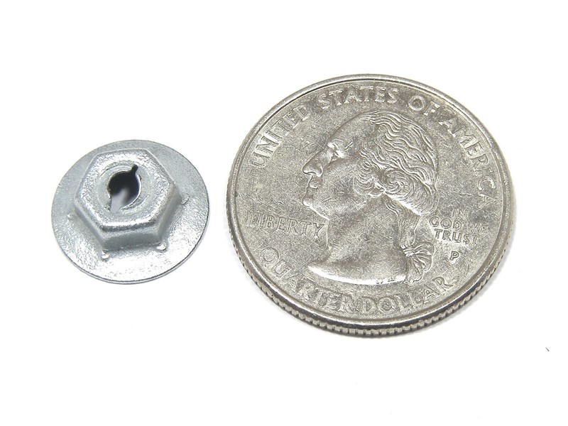 AMC PAL Nuts- Fits 1/8" to 5/16" Studs- Emblem Interior etc- 125pcs (25ea)- #046 gallery